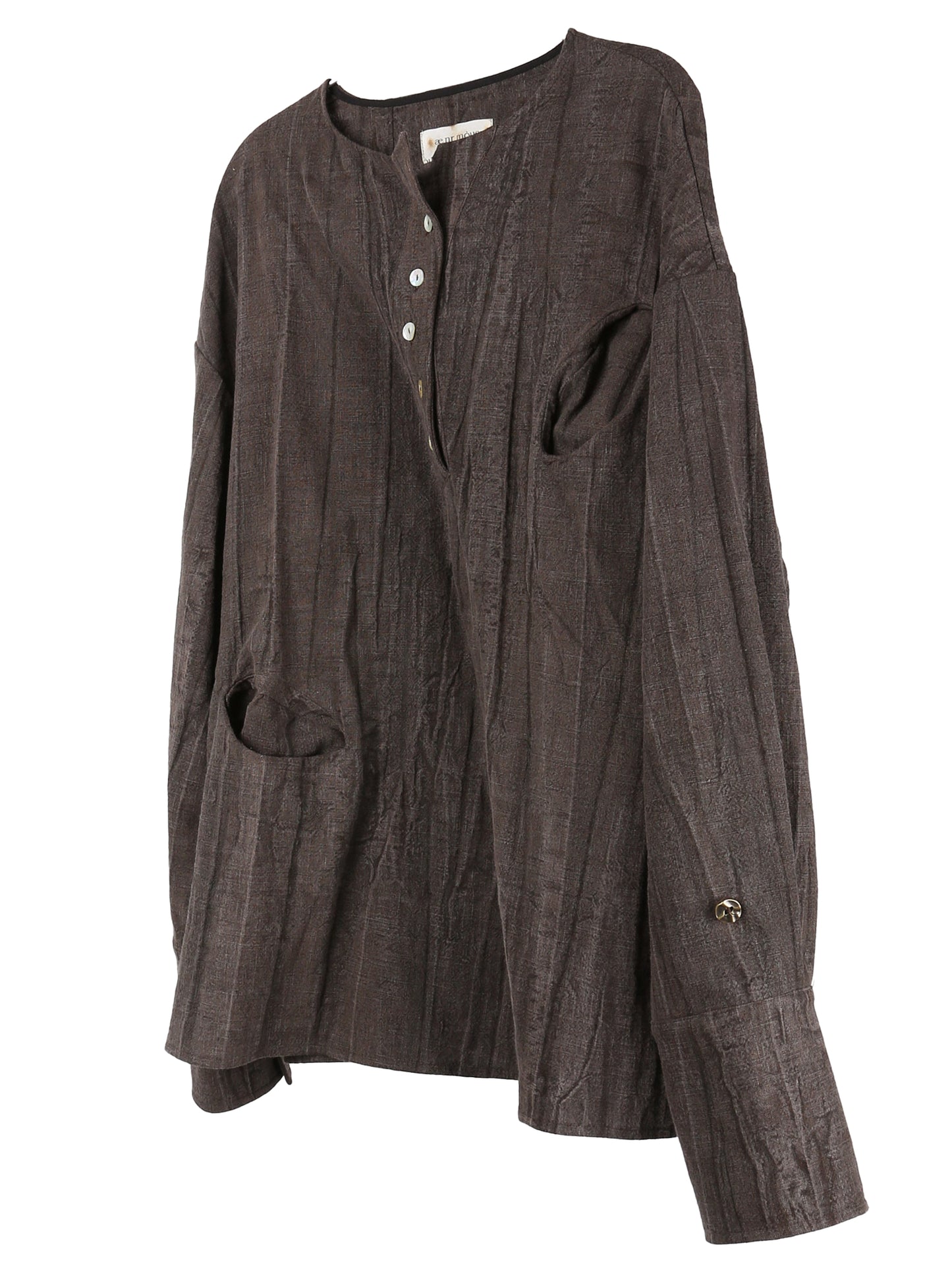 aenrmous_PRIMAL BOHO SHIRT (Brown)