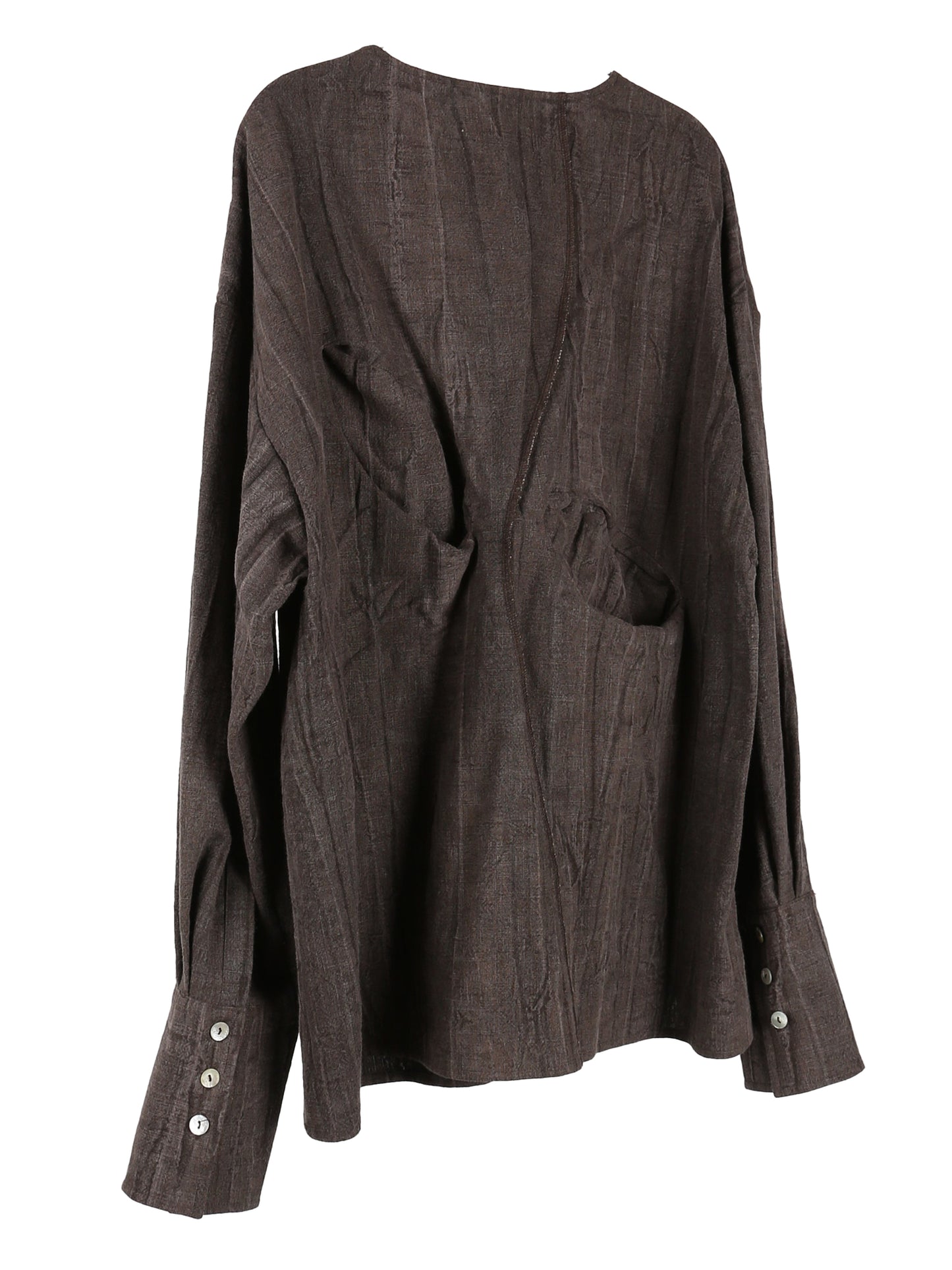 aenrmous_PRIMAL BOHO SHIRT (Brown)