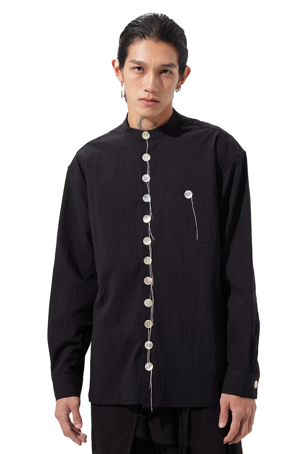 aenrmous_BORDERLINE SHIRT-PART I 1023 (Black)