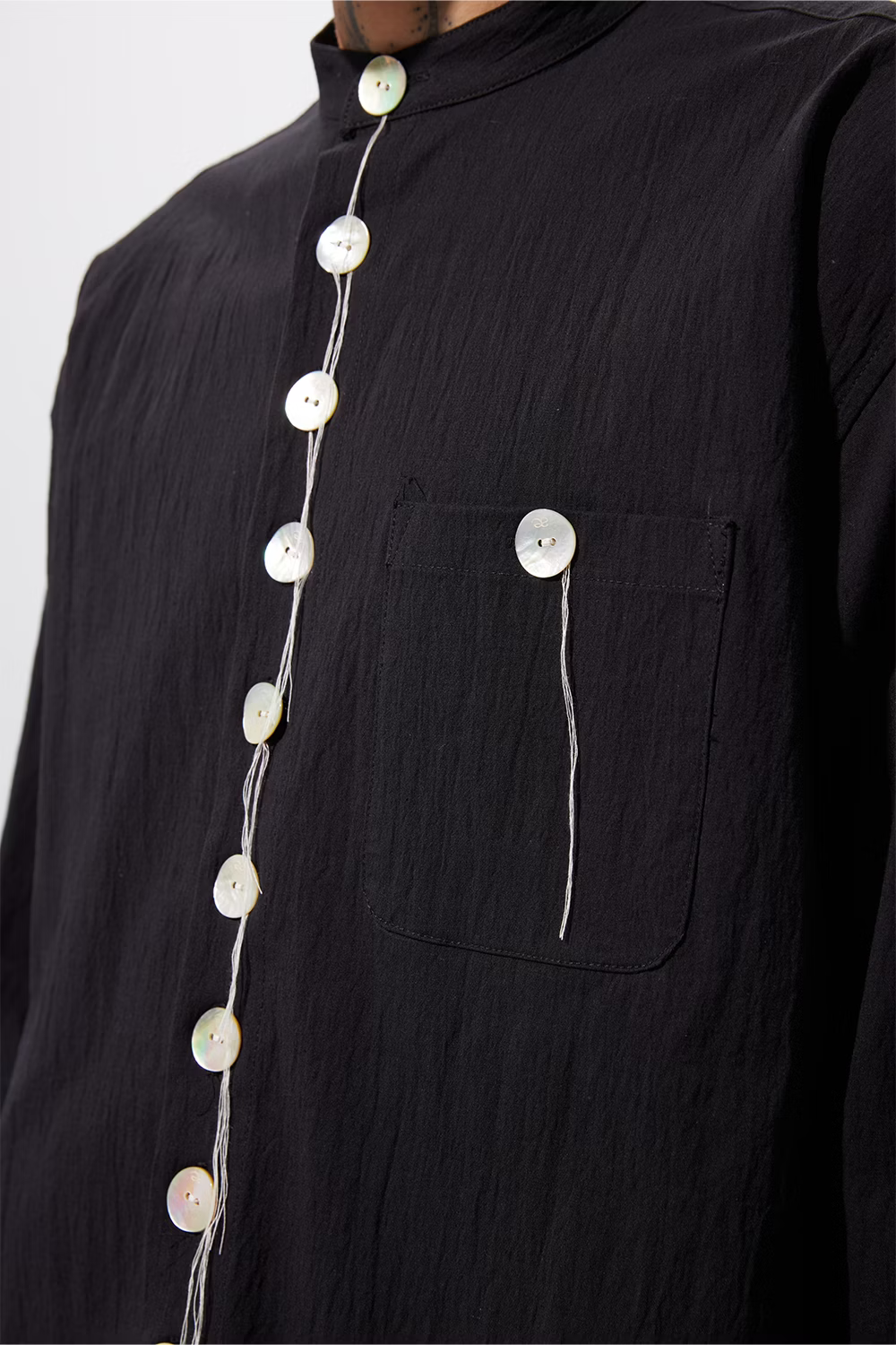 aenrmous_BORDERLINE SHIRT-PART I 1023 (Black)