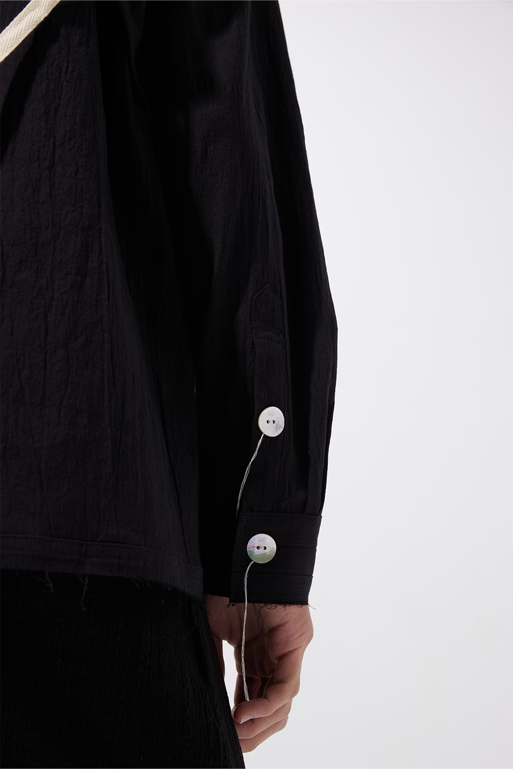 aenrmous_BORDERLINE SHIRT-PART I 1023 (Black)