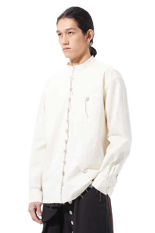 aenrmous_BORDERLINE SHIRT-PART I 1023 (White)