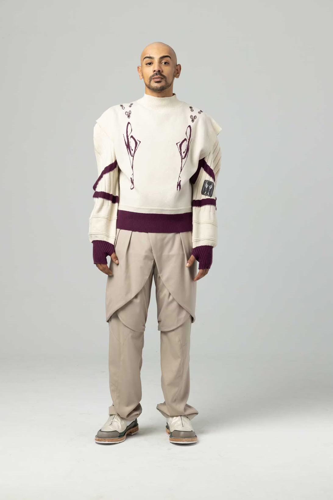 aenrmous_Selcouth Merge Trousers (Stone)