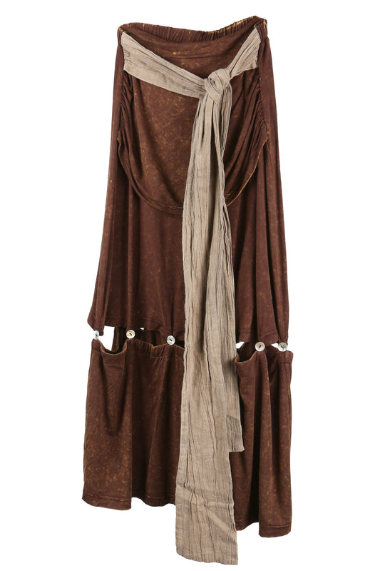 aenrmous_INLAB SKIRT (Brown)