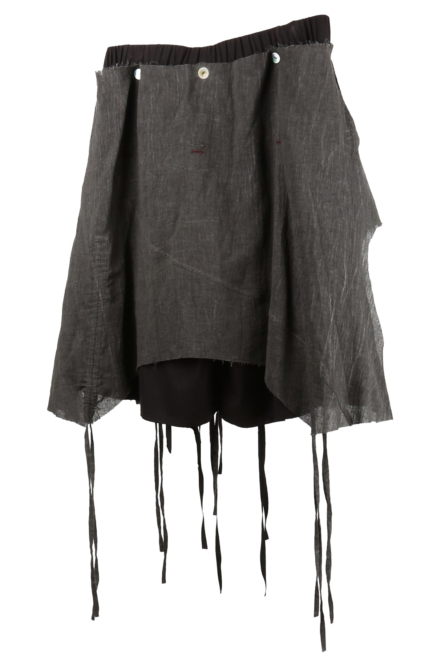 aenrmous_DOUBLE LAYER COMOSUS SHORT (Black)