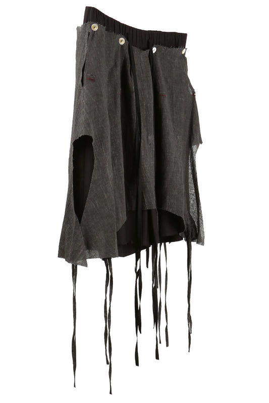 aenrmous_DOUBLE LAYER COMOSUS SHORT (Black)