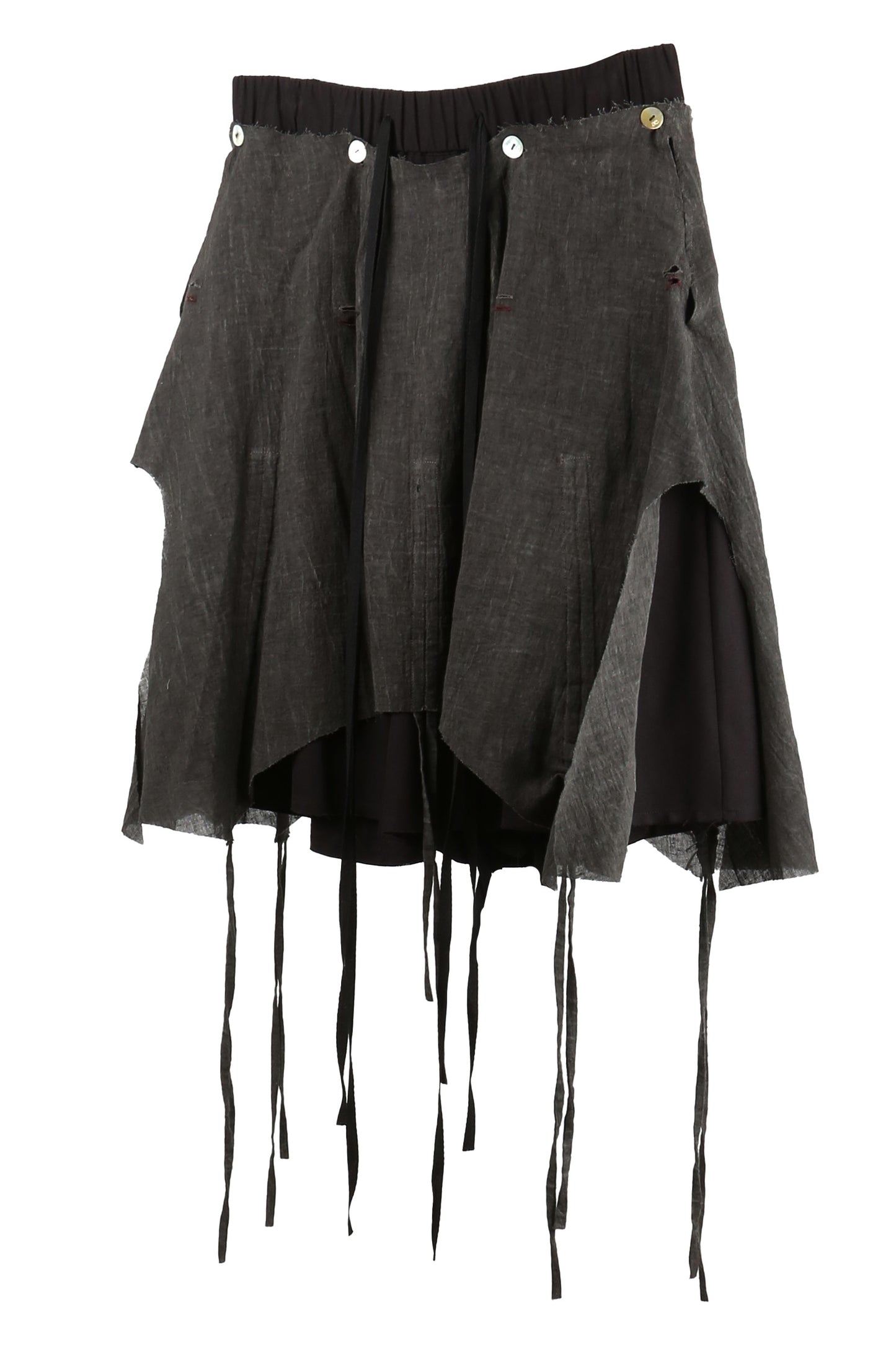 aenrmous_DOUBLE LAYER COMOSUS SHORT (Black)