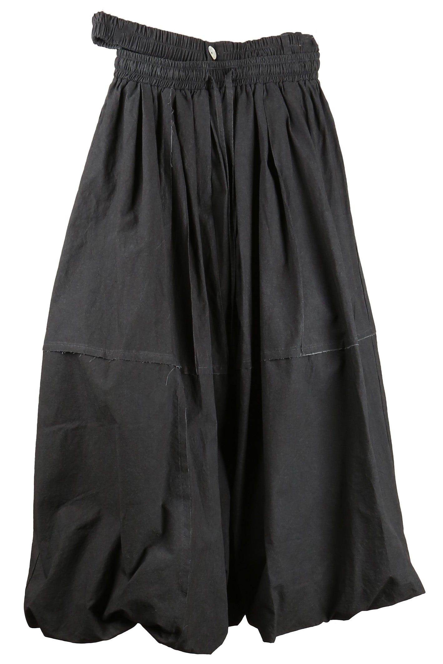 aenrmous_ROUND LEAVE PANTS (Black)