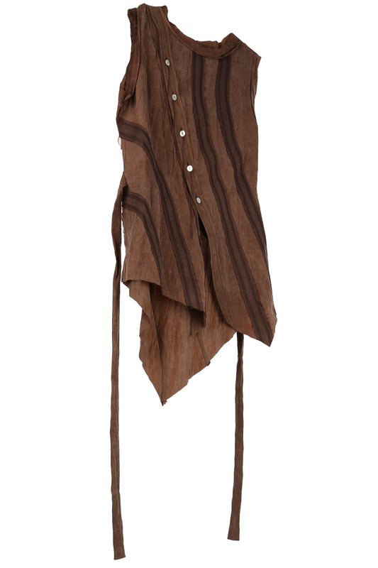 aenrmous_VENATION VEST (Brown)