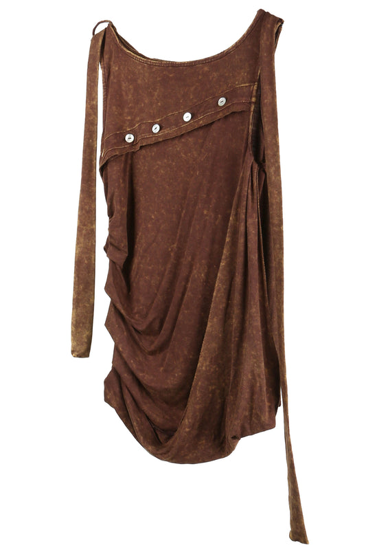 aenrmous_INLAB VEST TOP (Brown)
