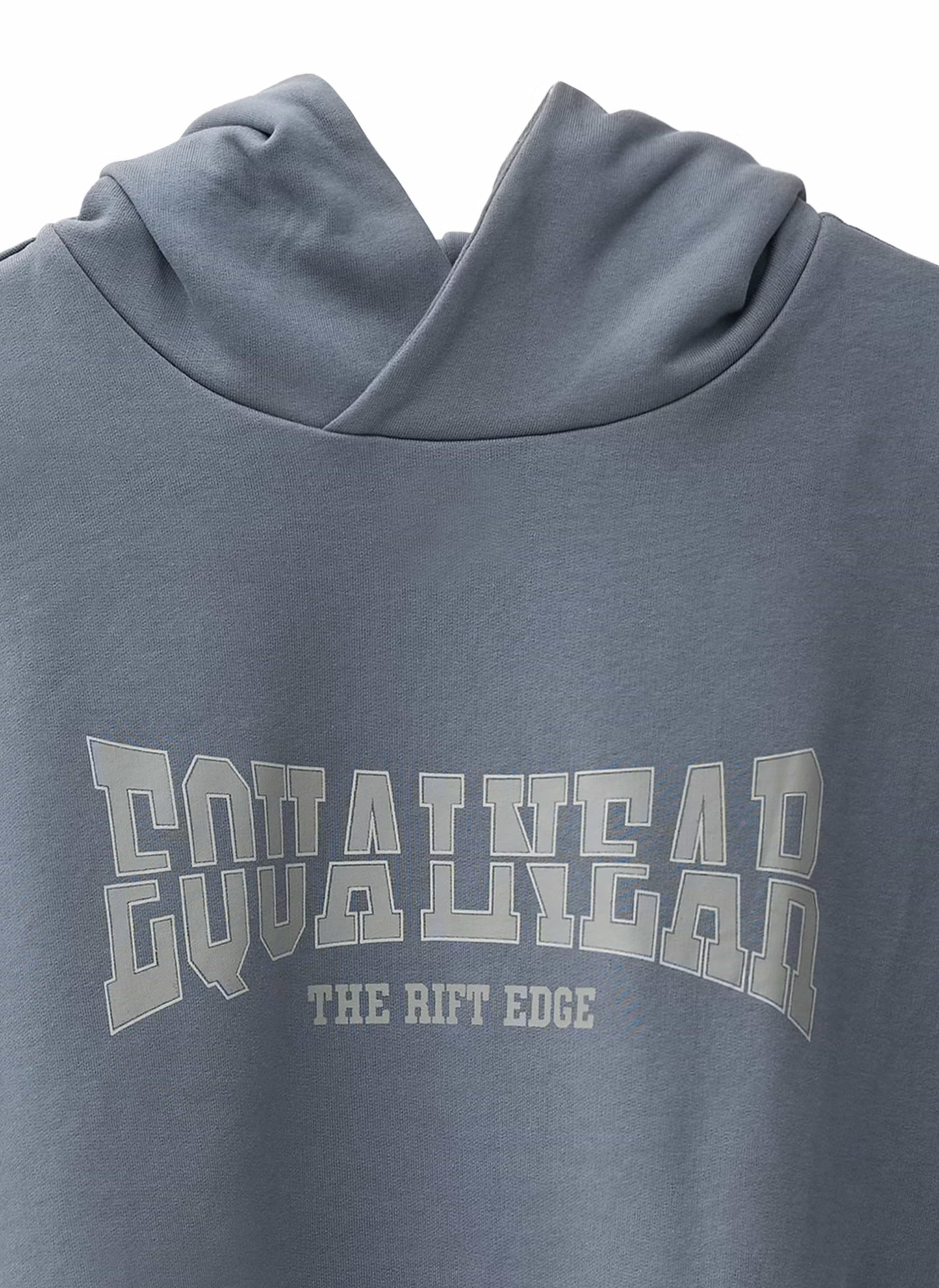 EQUALNEAR_Rift Logo Hoodie (Gray Blue)