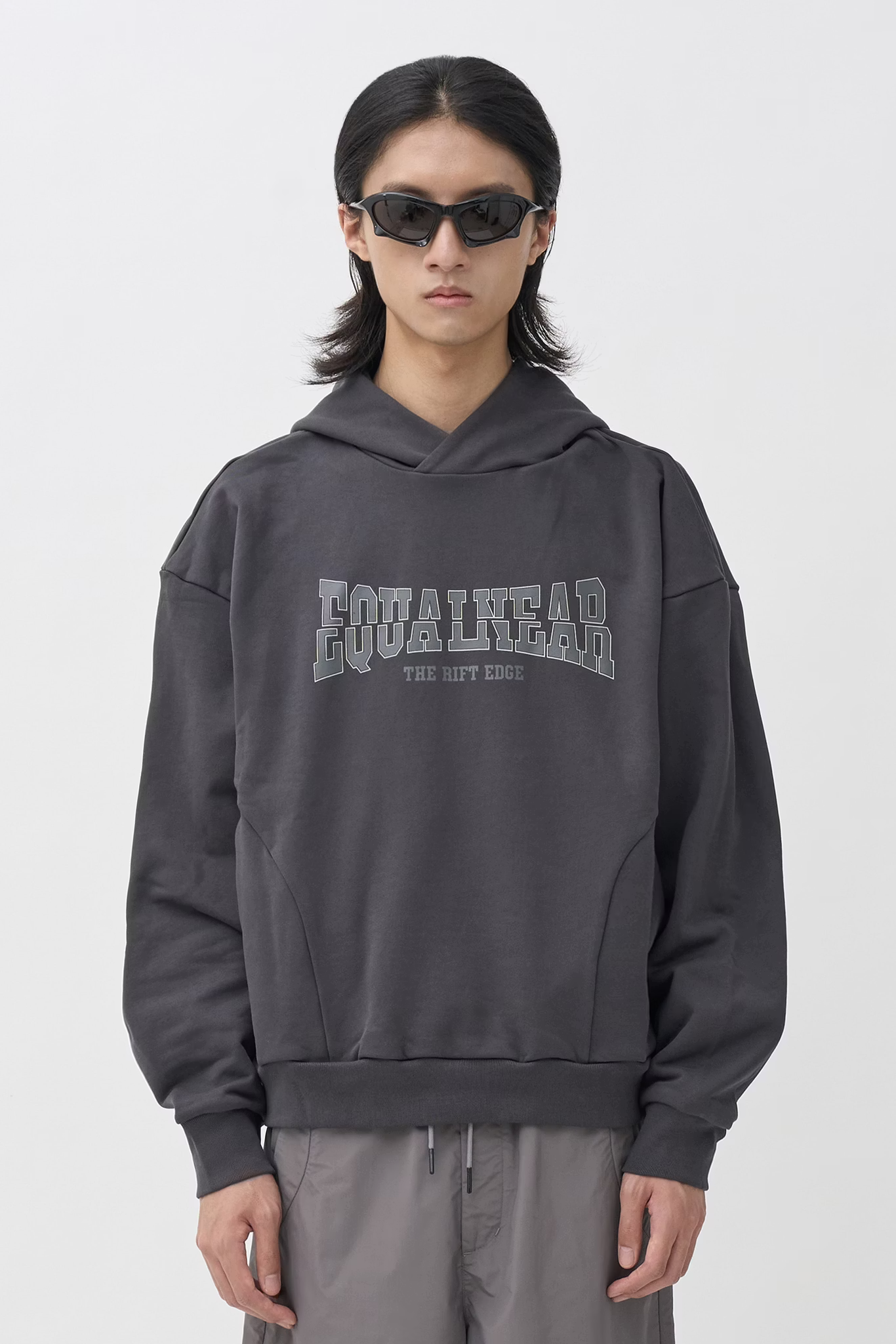 EQUALNEAR_Rift Logo Hoodie (Gray)