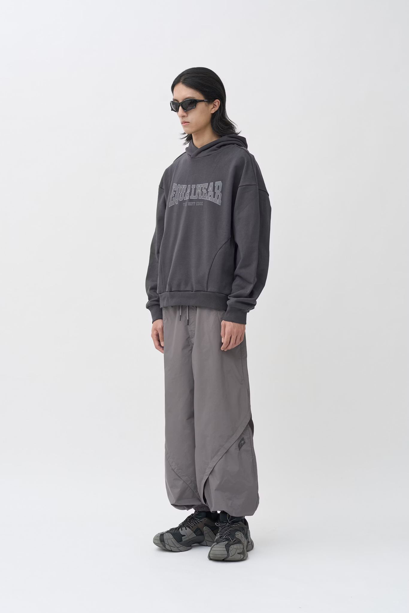 EQUALNEAR_Rift Logo Hoodie (Gray)