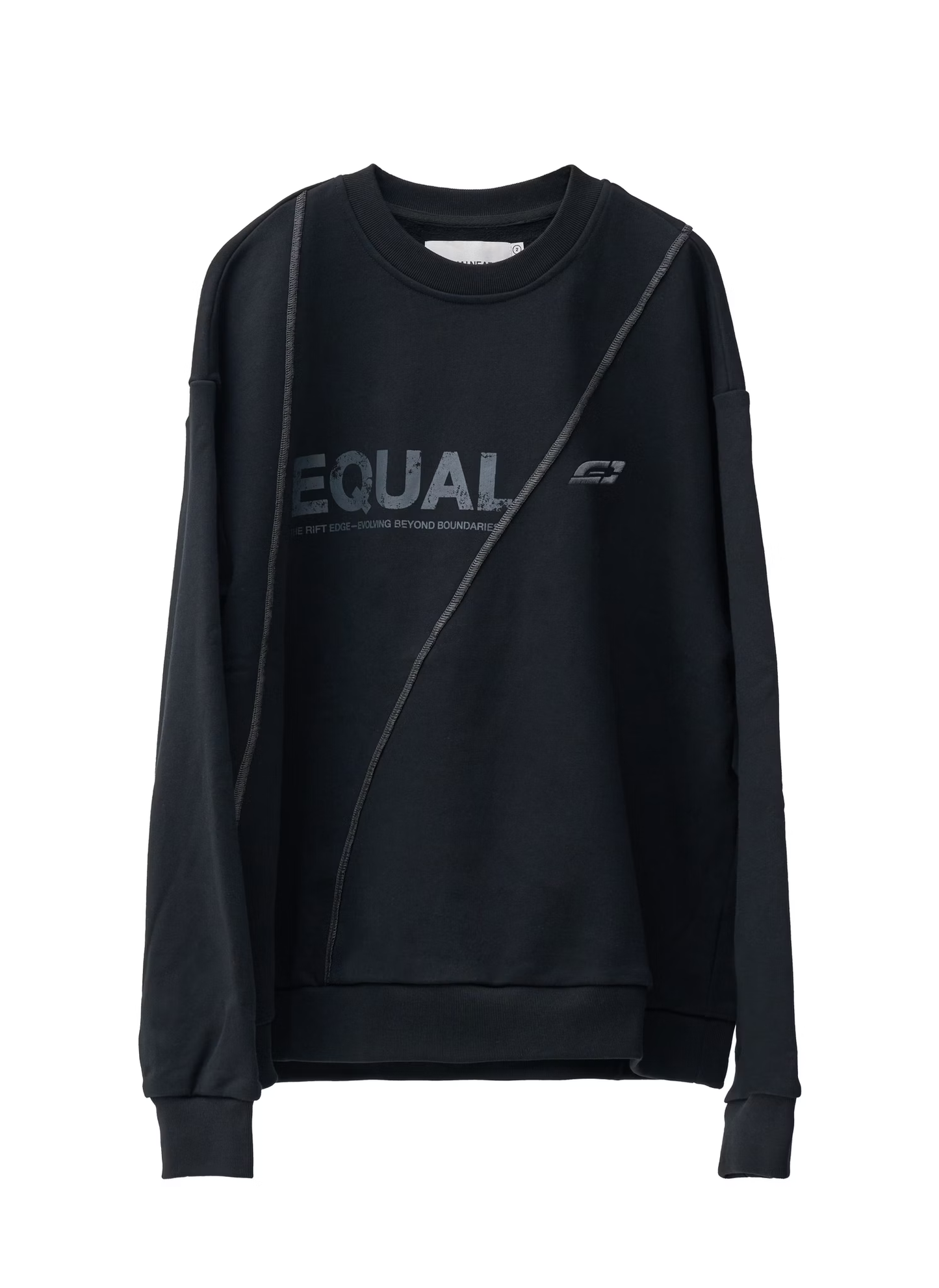 EQUALNEAR_Rift Logo Sweatshirt (Black)