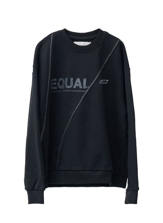 EQUALNEAR_Rift Logo Sweatshirt (Black)