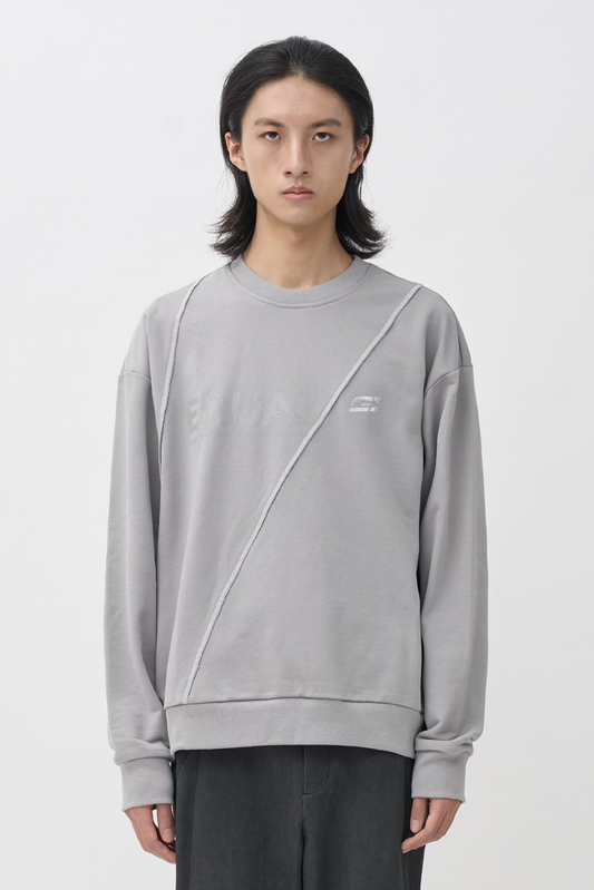EQUALNEAR_Rift Logo Sweatshirt (Gray)