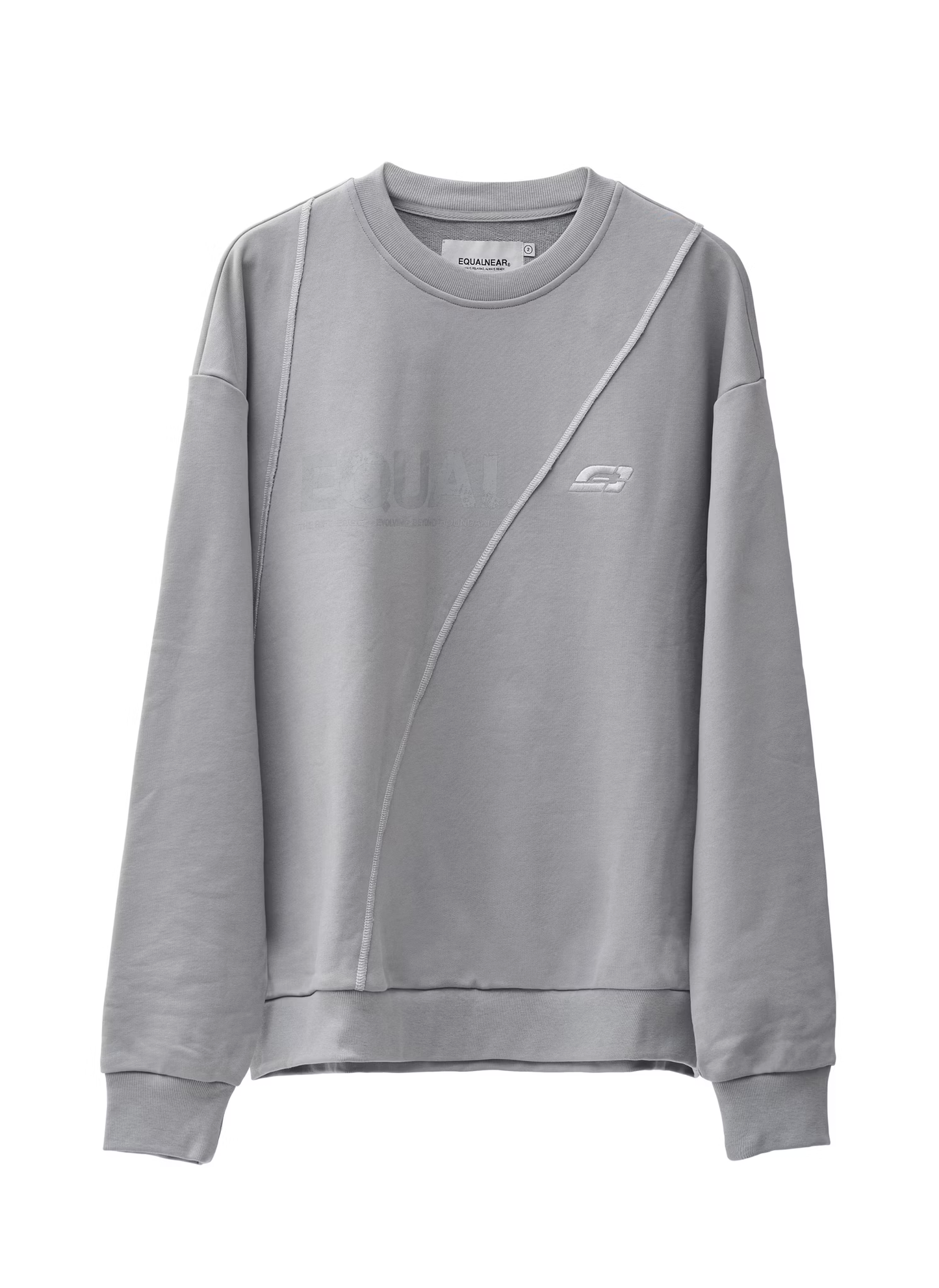 EQUALNEAR_Rift Logo Sweatshirt (Gray)