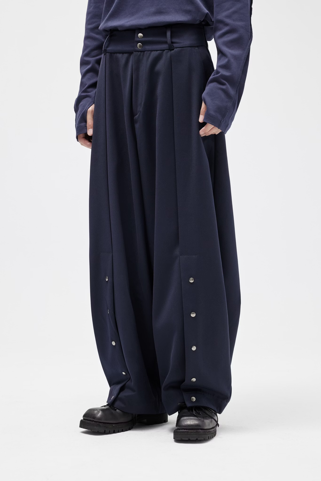 EQUALNEAR_Horizon Wide Pants (Blue)