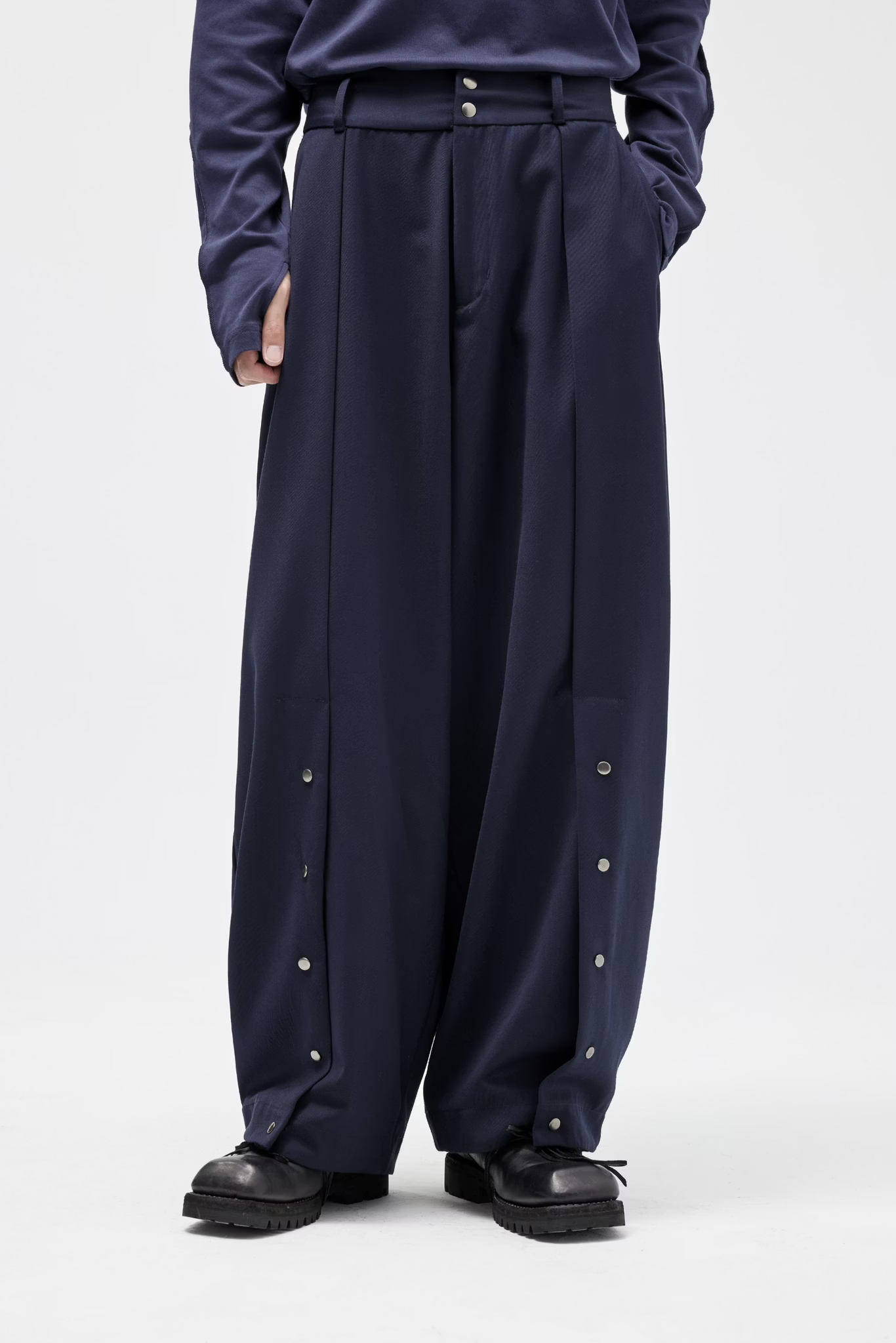 EQUALNEAR_Horizon Wide Pants (Blue)