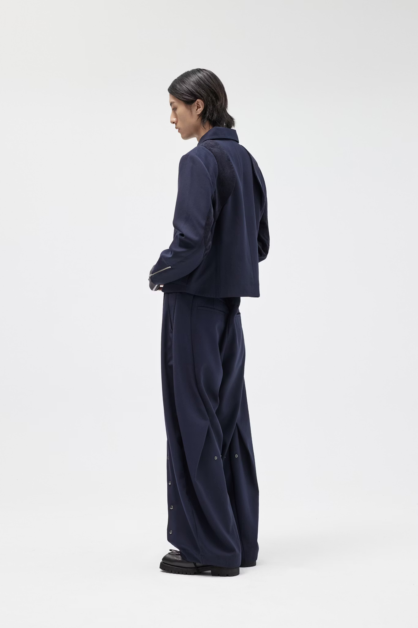 EQUALNEAR_Horizon Wide Pants (Blue)