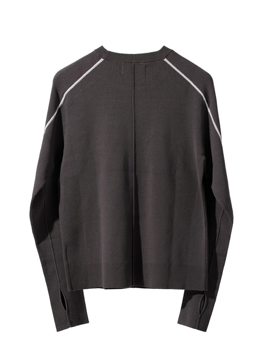 EQUALNEAR_Trails Knit Sweater (Gray)
