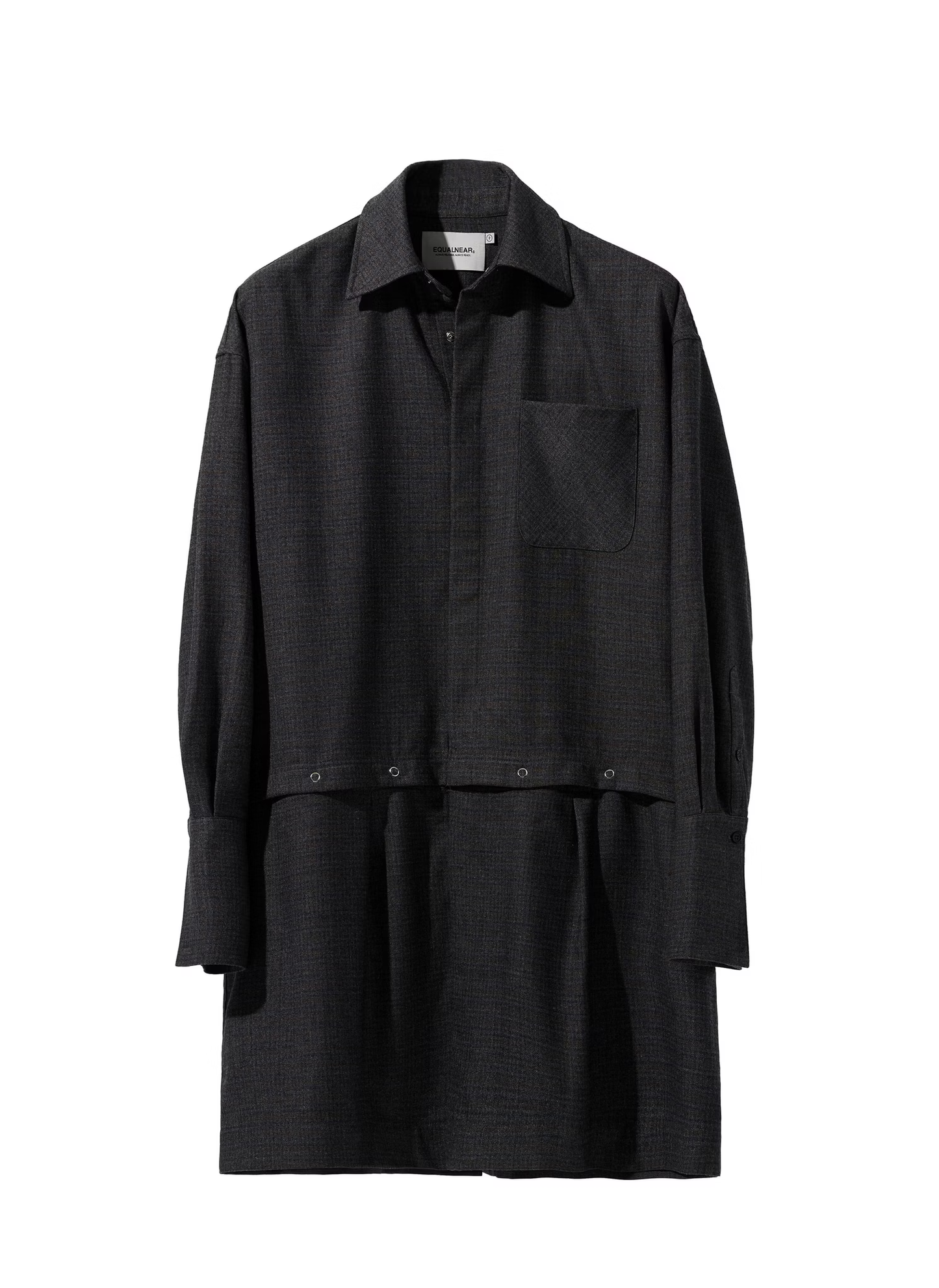 EQUALNEAR_Dawn Shirt Jacket (Gray)