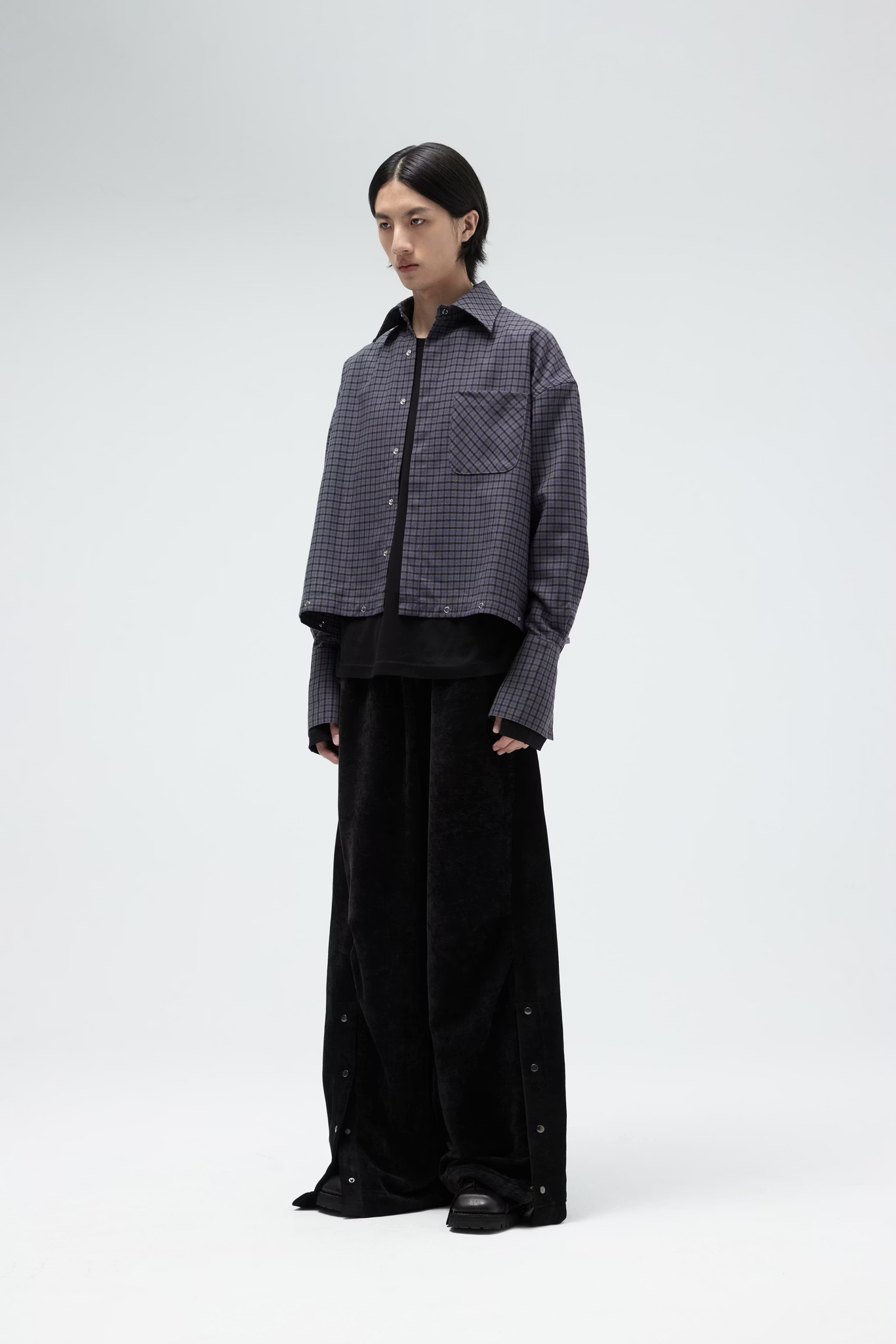 EQUALNEAR_Dawn Shirt Jacket (Purple)