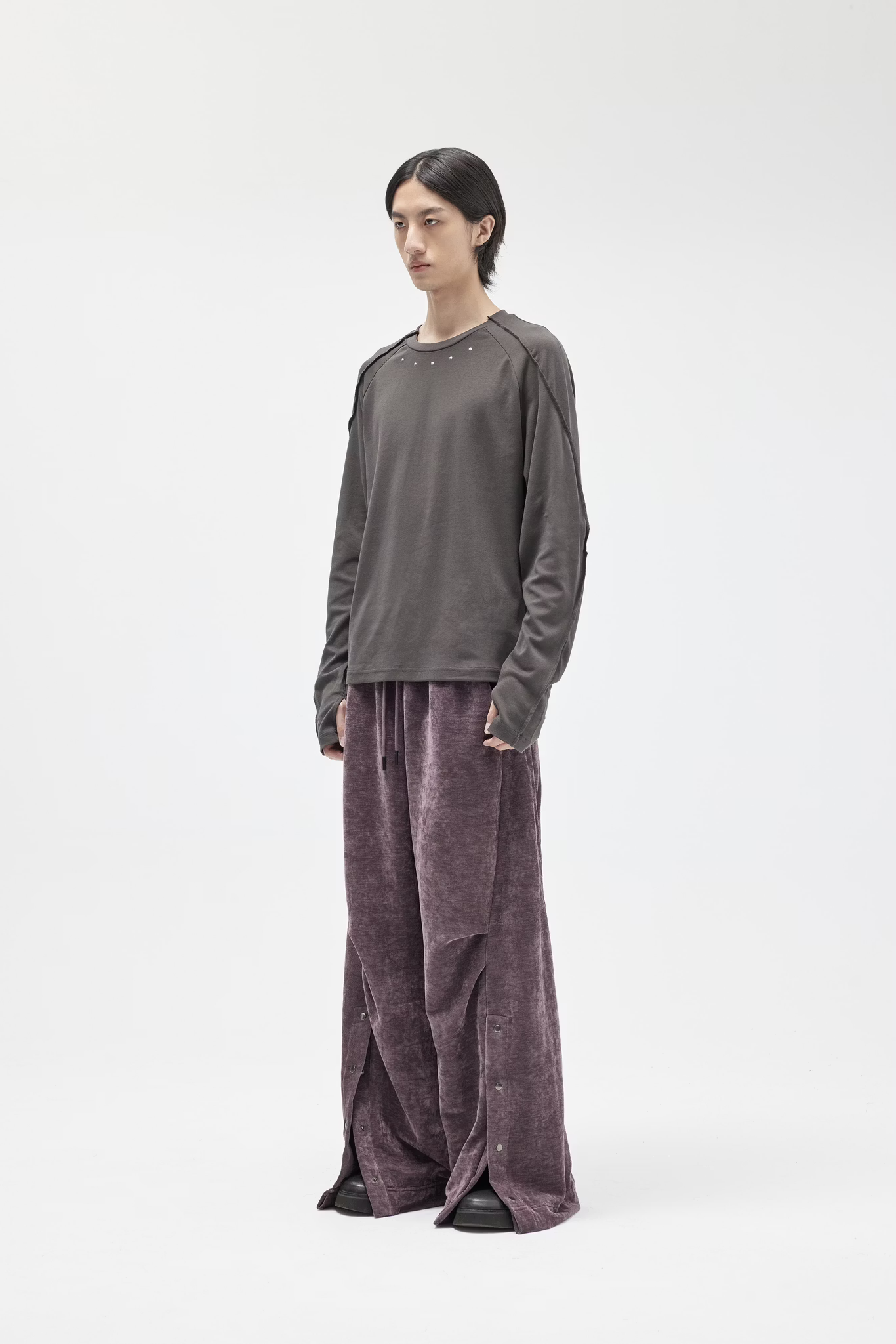 EQUALNEAR_Blanket Sweatpants (Brown)