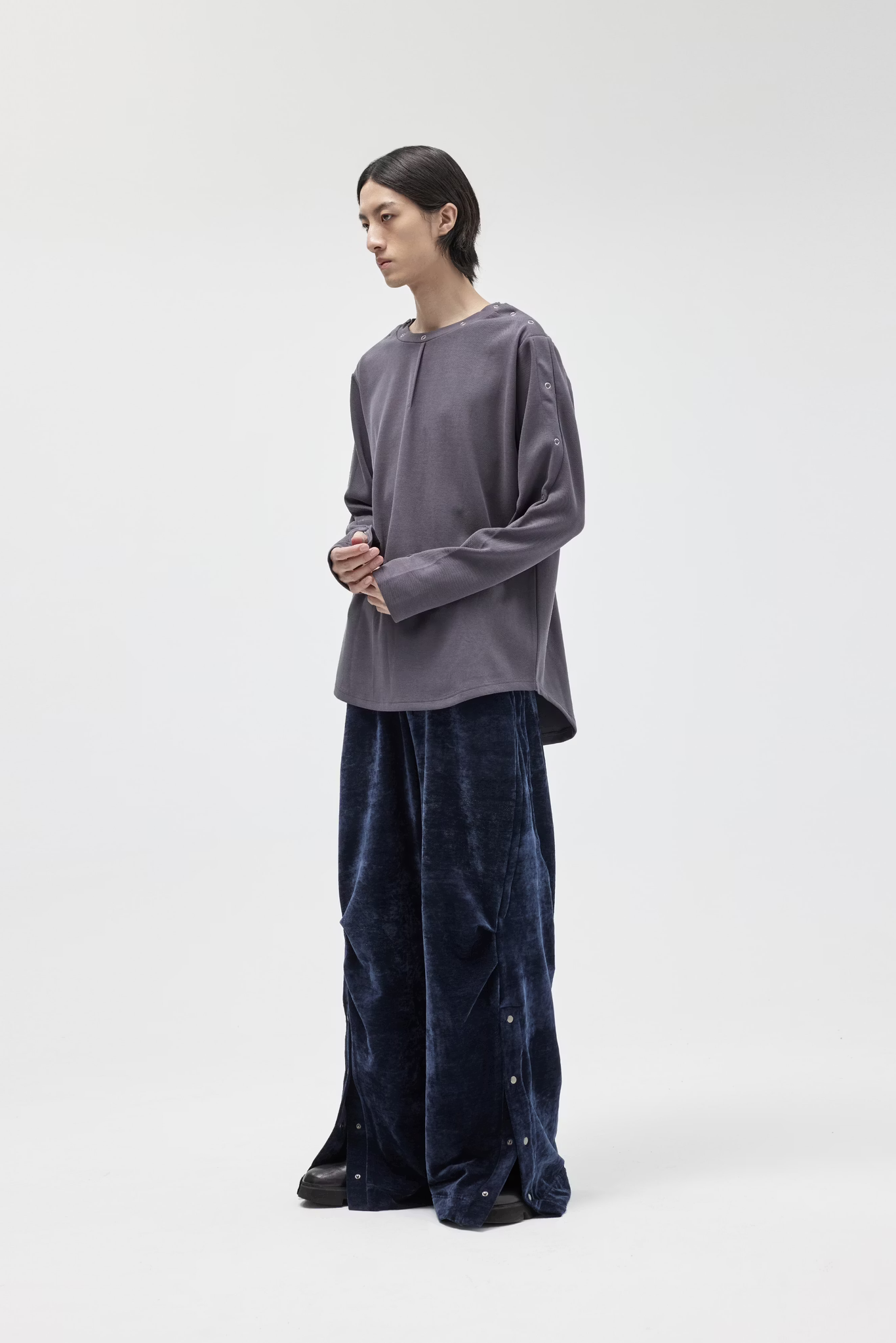 EQUALNEAR_Blanket Sweatpants (Blue)