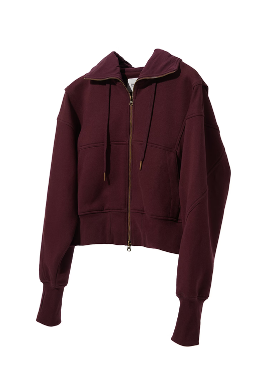 EQUALNEAR_Wiz Zip Hoodie (Burgundy)