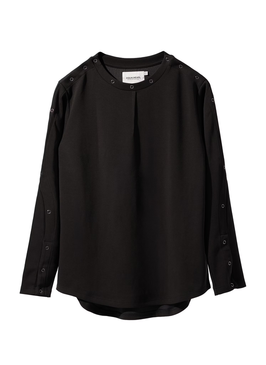 EQUALNEAR_Astro Henley Sweatshirt (Black)