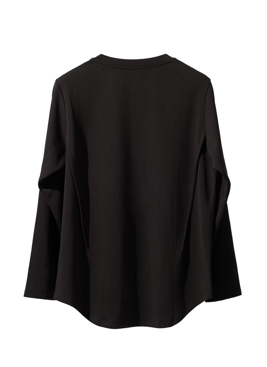 EQUALNEAR_Astro Henley Sweatshirt (Black)