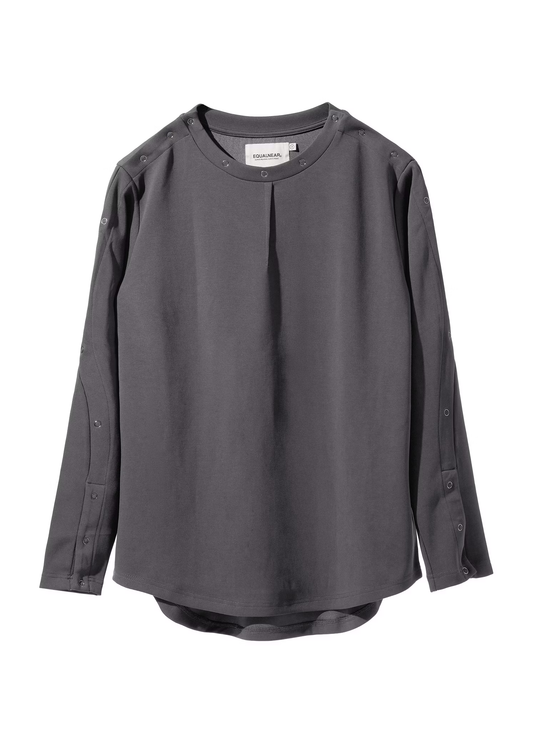 EQUALNEAR_Astro Henley Sweatshirt (Gray)