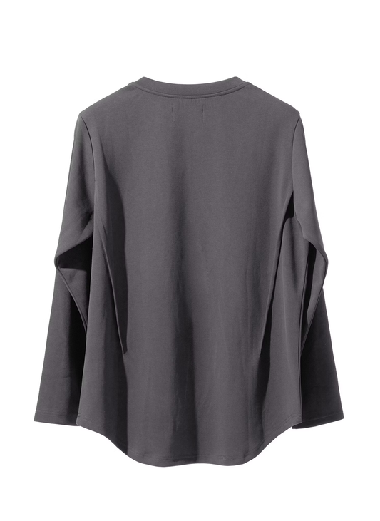 EQUALNEAR_Astro Henley Sweatshirt (Gray)
