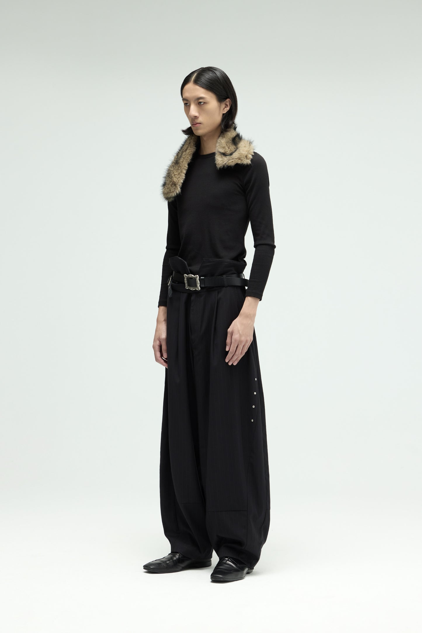 EQUALNEAR_Groundline Wide Pants (Black)