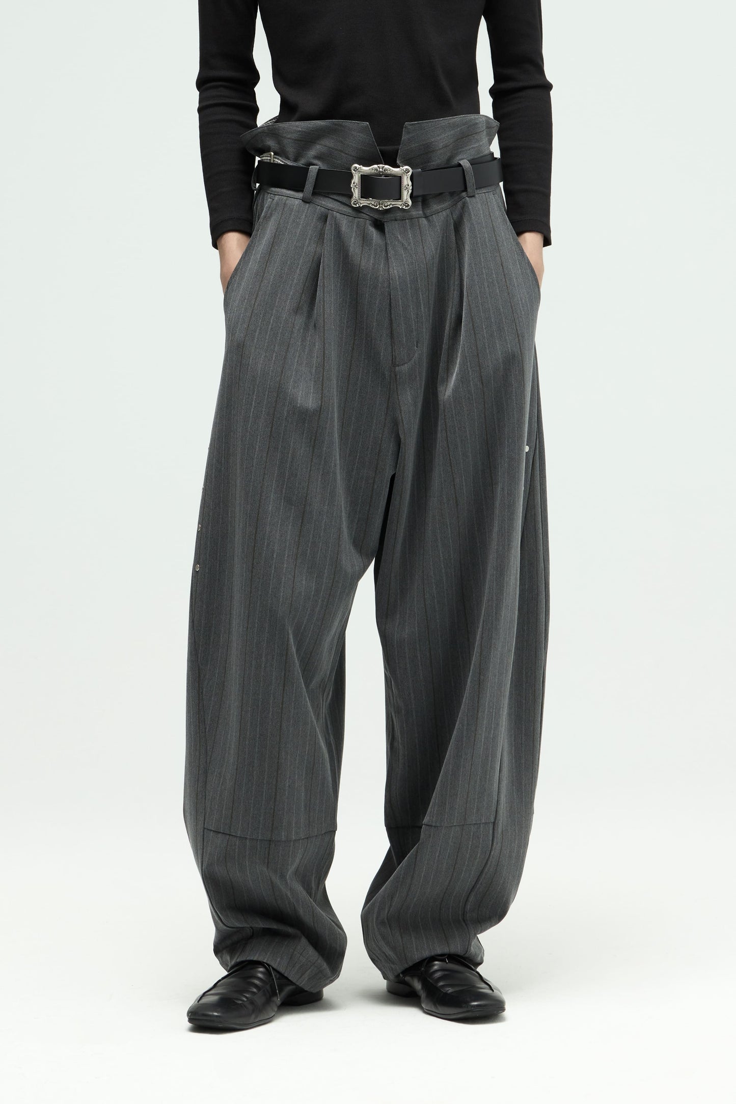 EQUALNEAR_Groundline Wide Pants (Gray)