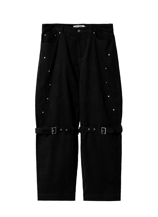 EQUALNEAR_Rover Cord Pants (Black)