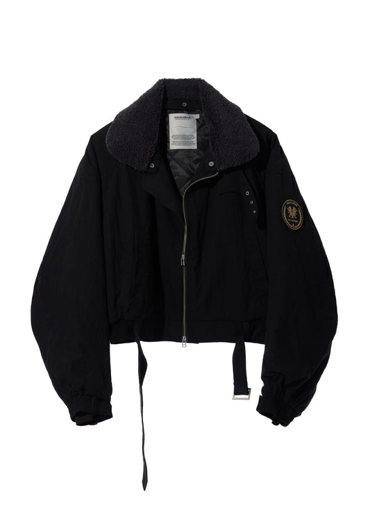 EQUALNEAR_Heartcore Bomber Jacket (Black)