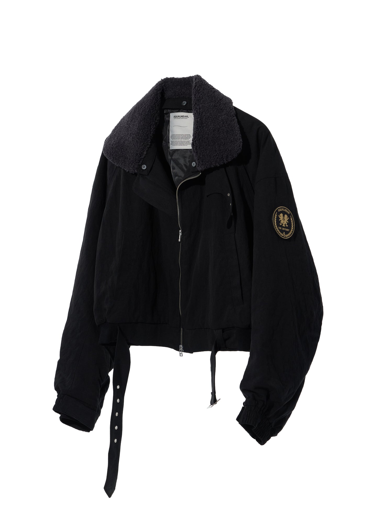 EQUALNEAR_Heartcore Bomber Jacket (Black)