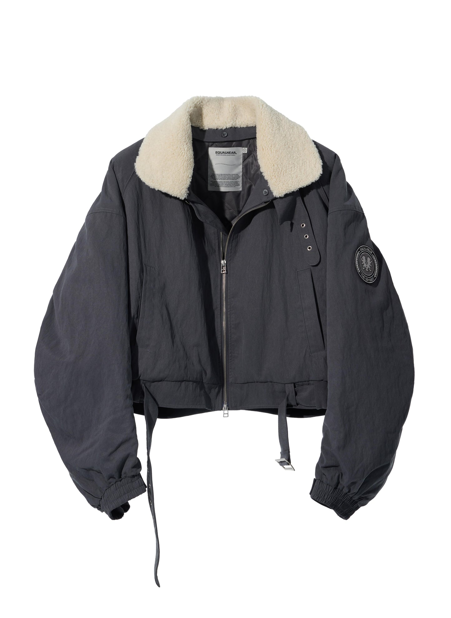 EQUALNEAR_Heartcore Bomber Jacket (Gray)