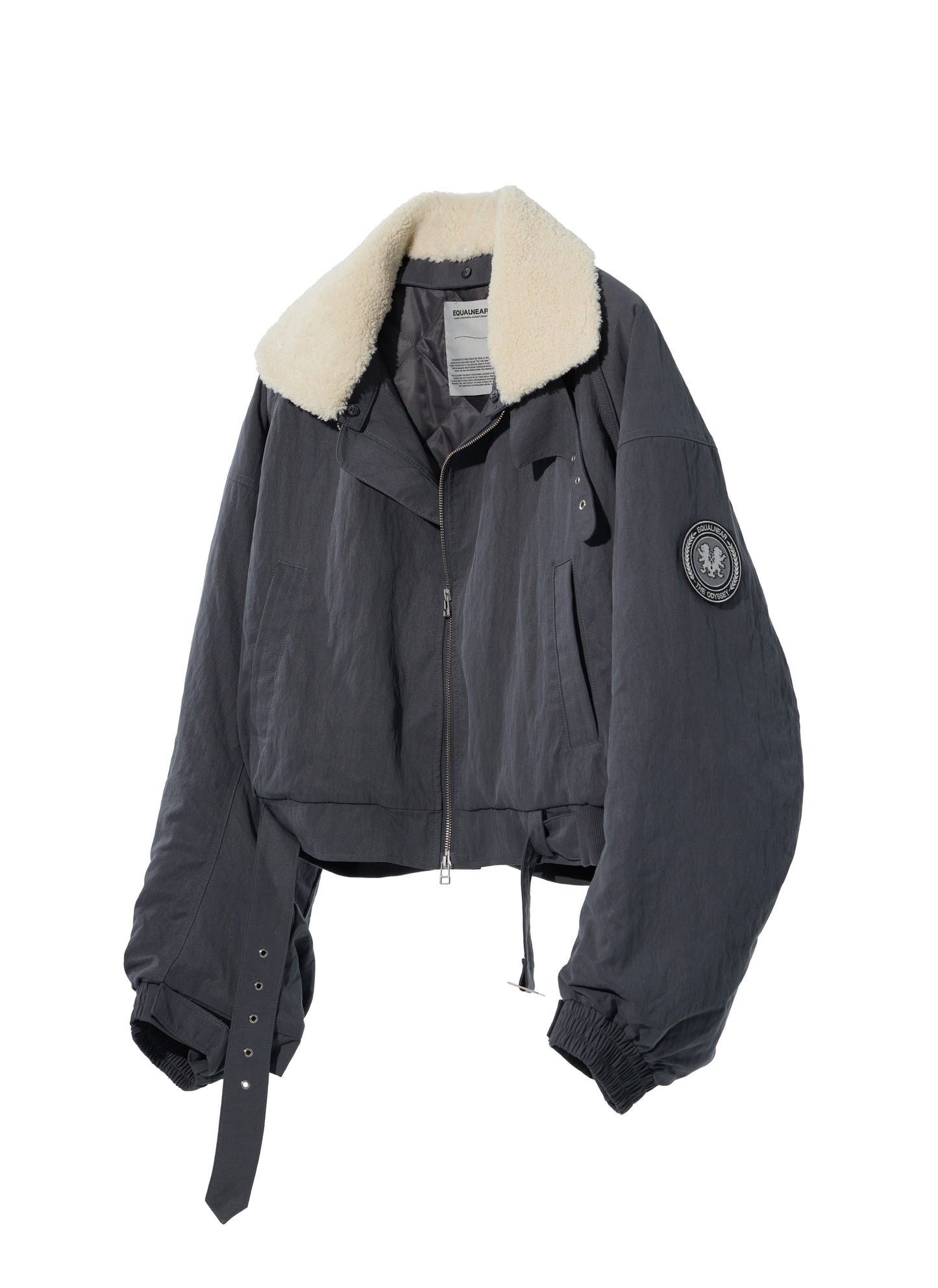 EQUALNEAR_Heartcore Bomber Jacket (Gray)