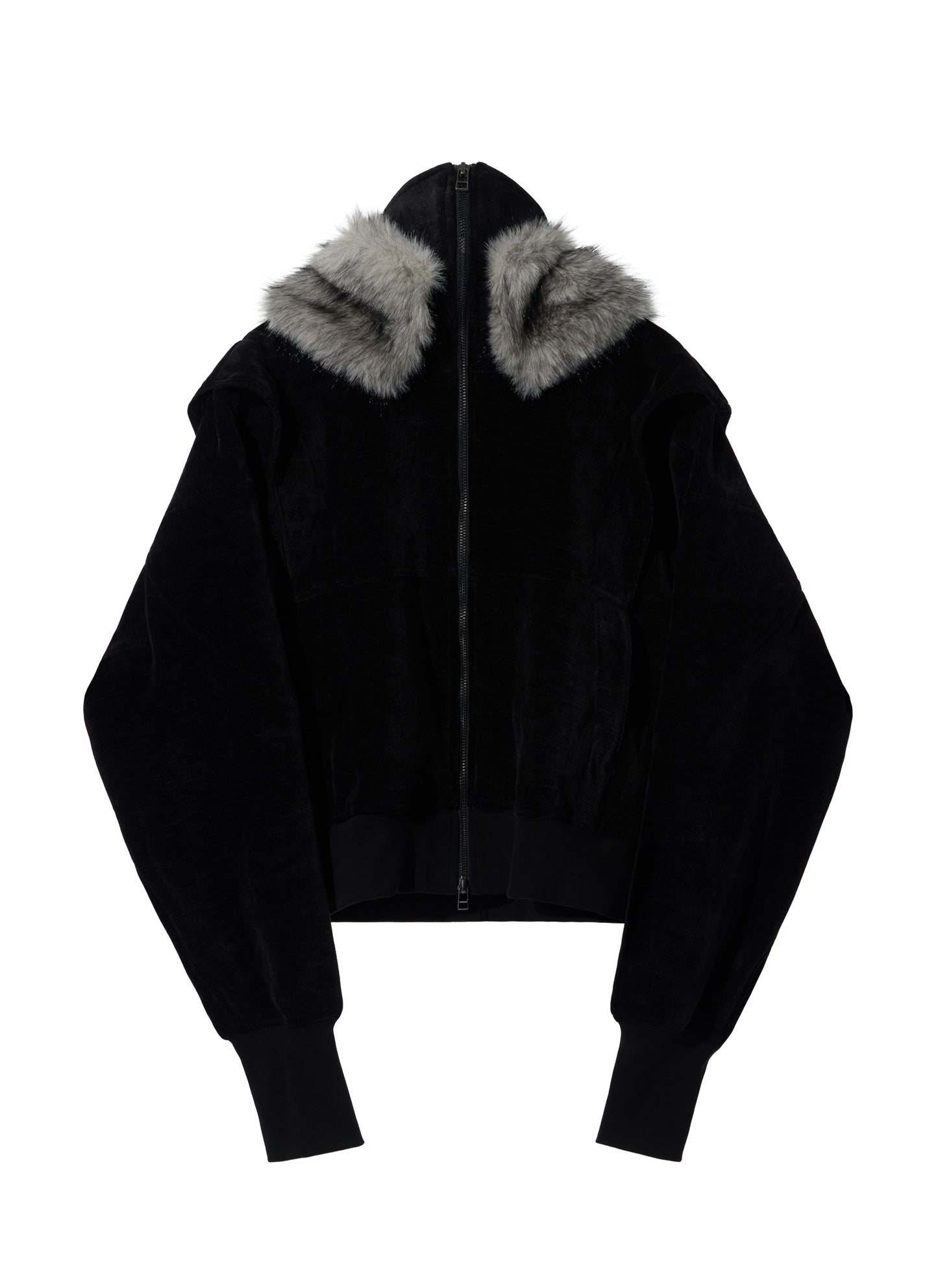 EQUALNEAR_Phantom Zip Hoodie (Black)