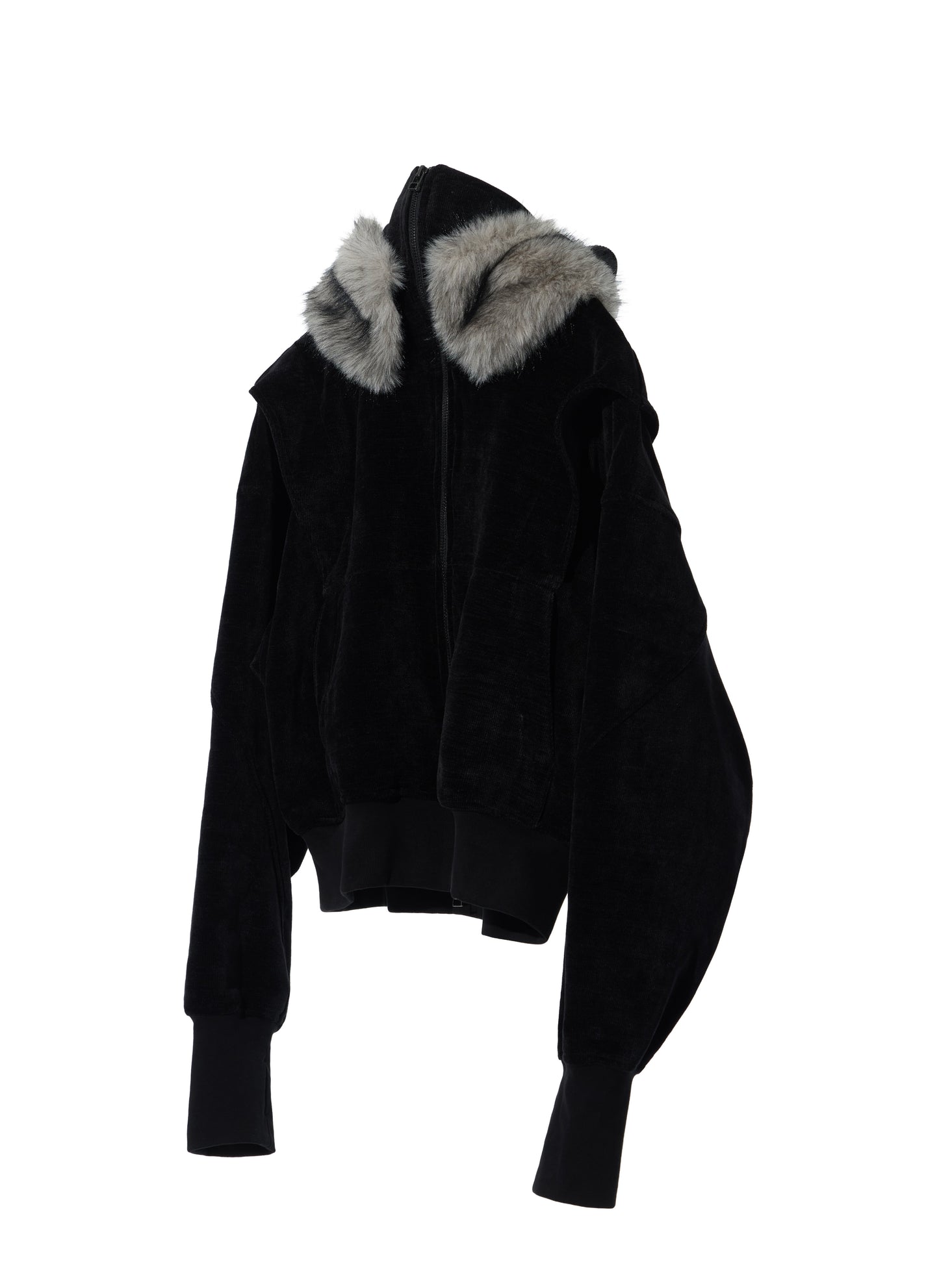 EQUALNEAR_Phantom Zip Hoodie (Black)