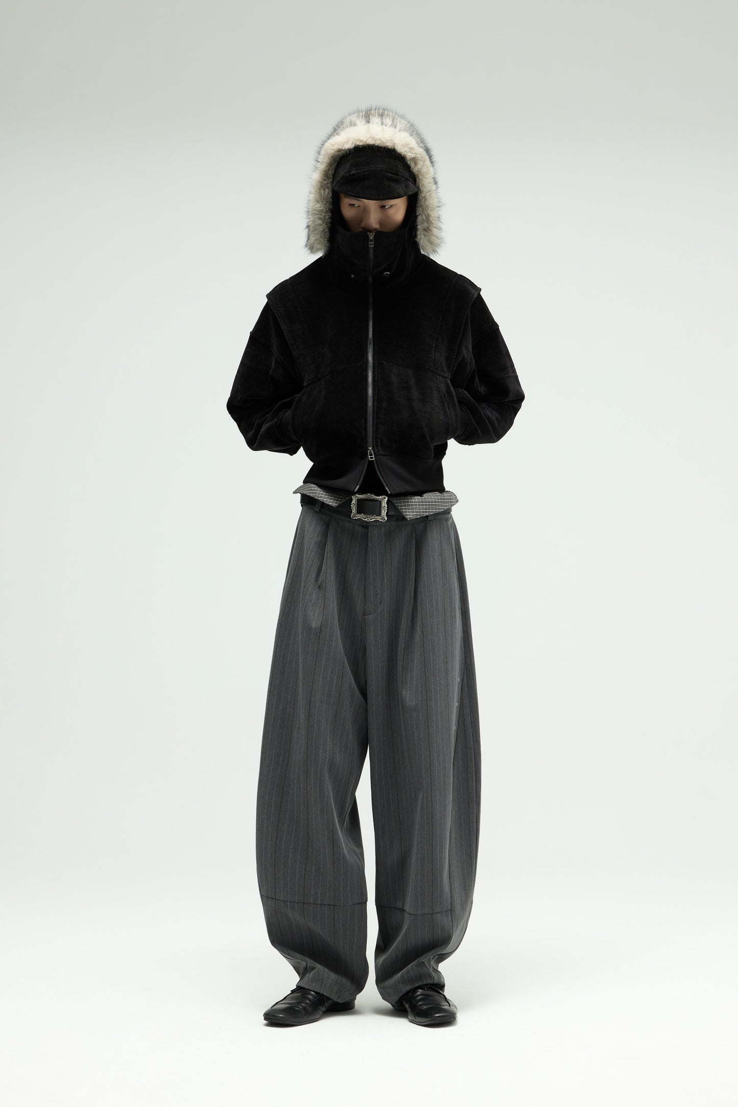 EQUALNEAR_Phantom Zip Hoodie (Black)