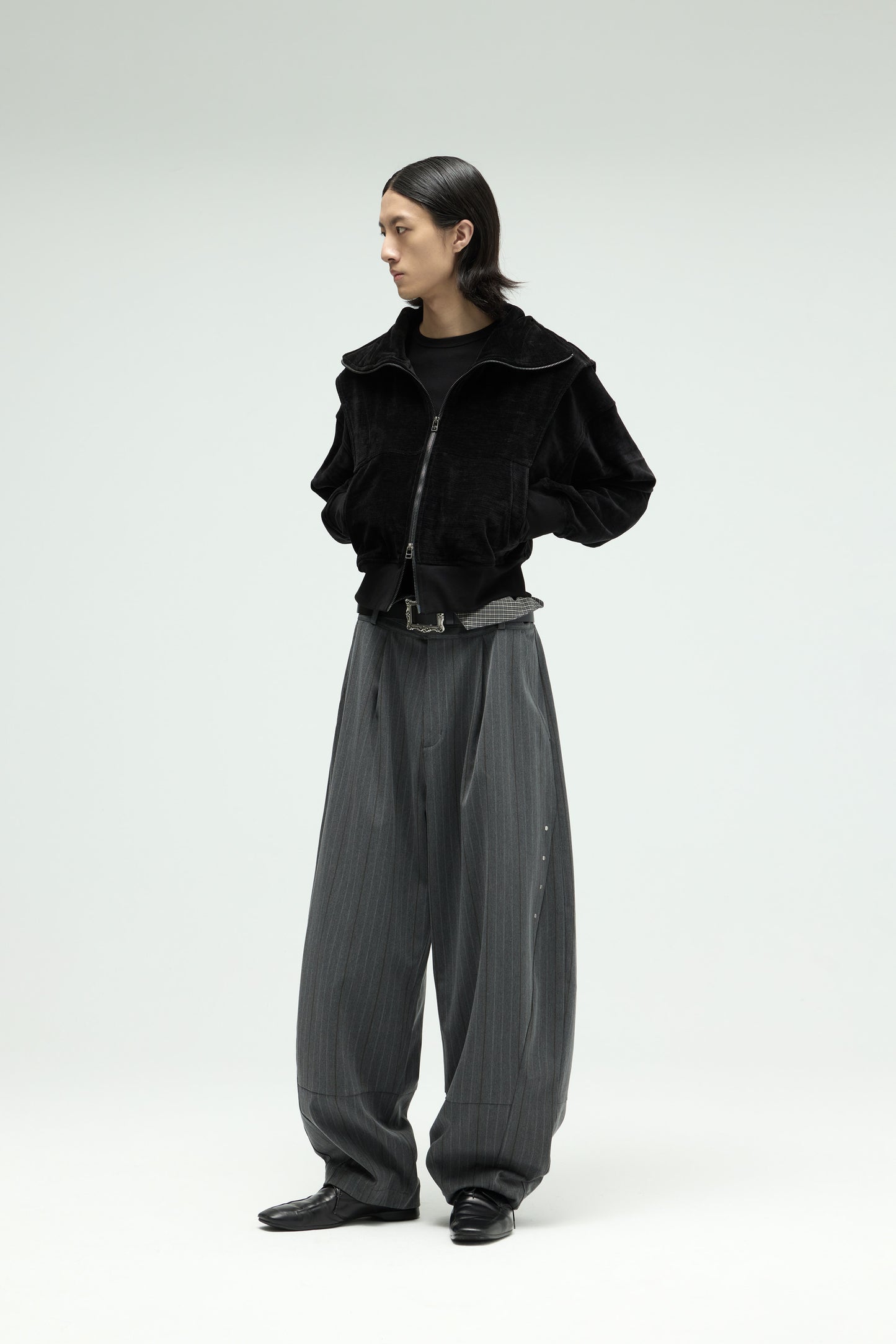 EQUALNEAR_Phantom Zip Hoodie (Black)