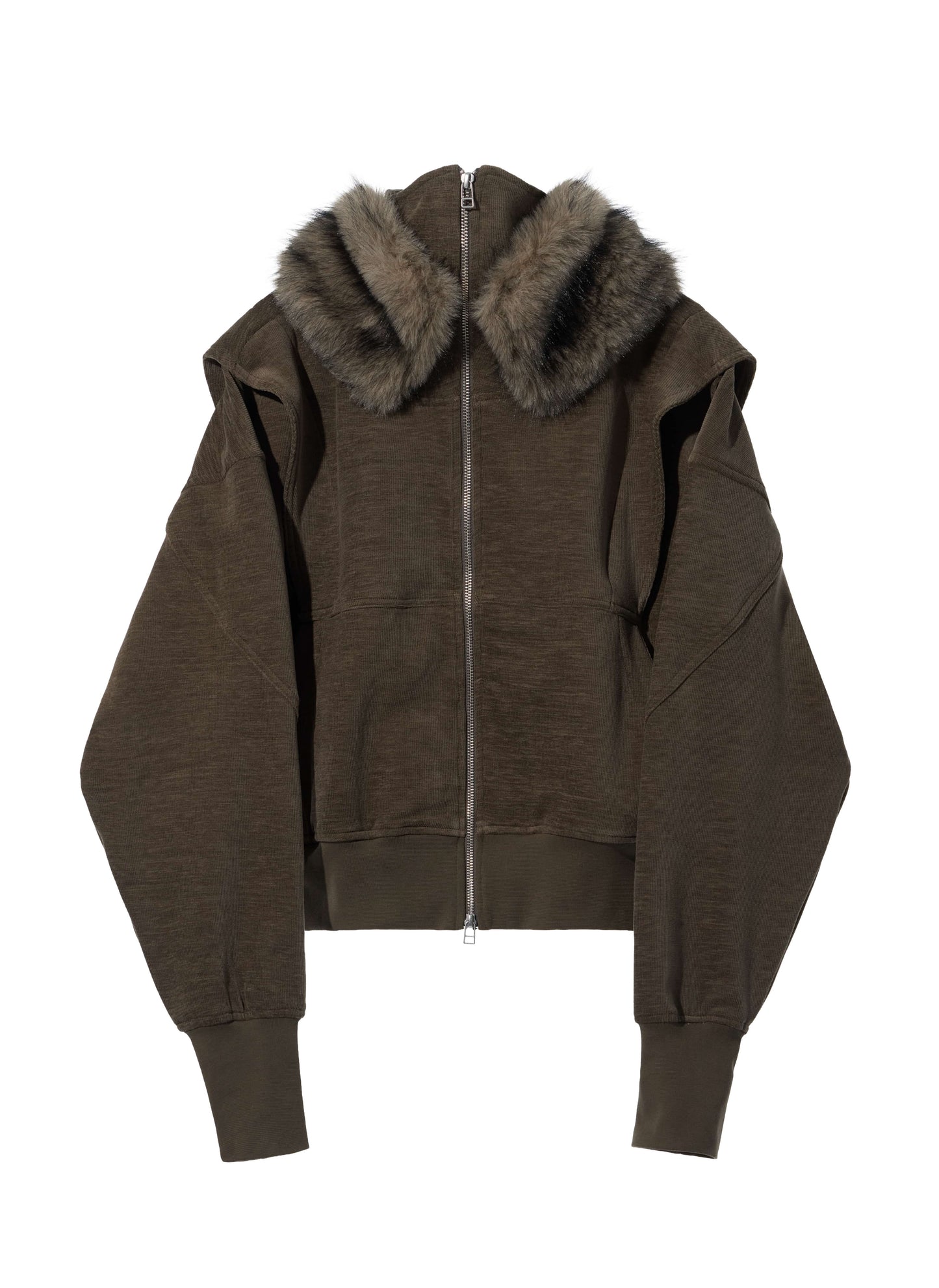 EQUALNEAR_Phantom Zip Hoodie (Olive)