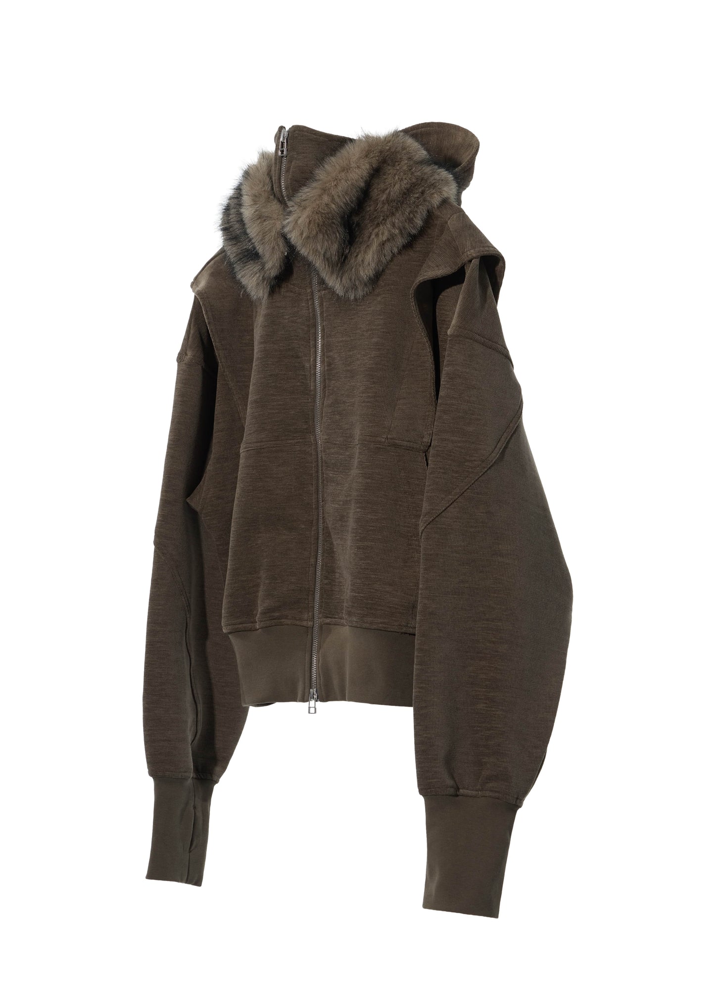 EQUALNEAR_Phantom Zip Hoodie (Olive)
