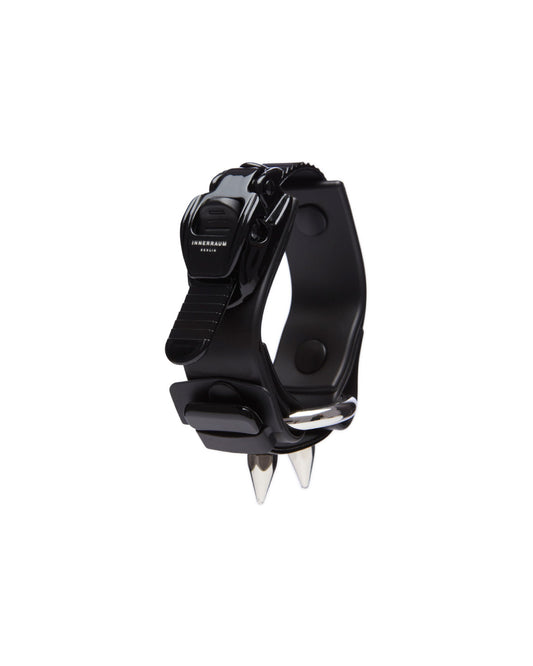 INNERRAUM_OBJECT B01 1-RING-SPIKE-BRACELET (Black Shiny)