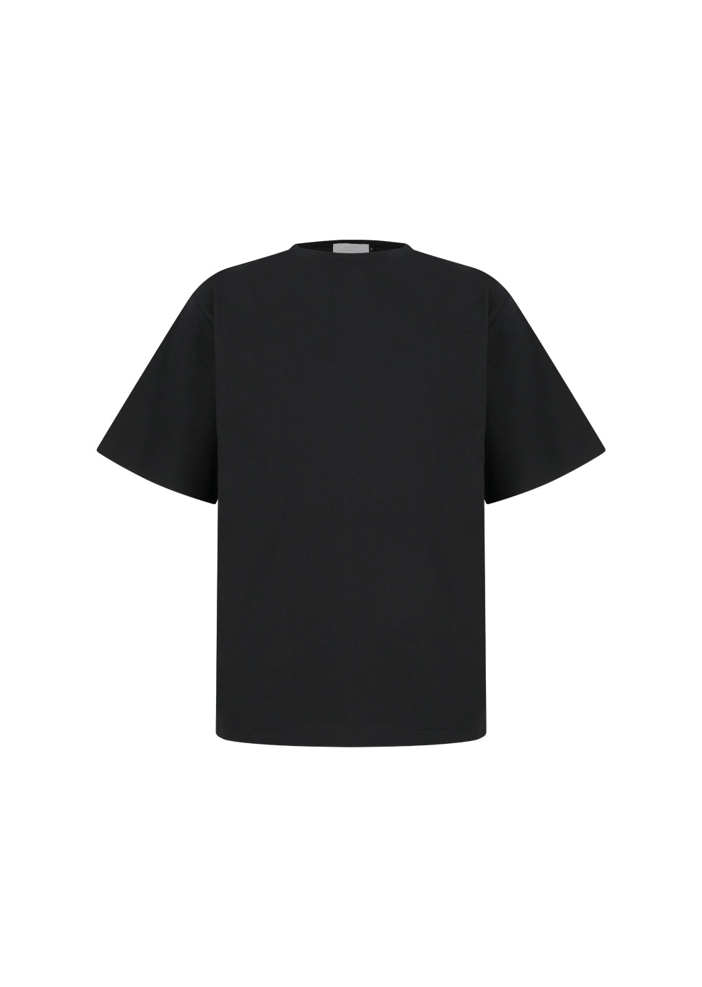 AMOMENTO_BOAT NECK T-SHIRT (Black)