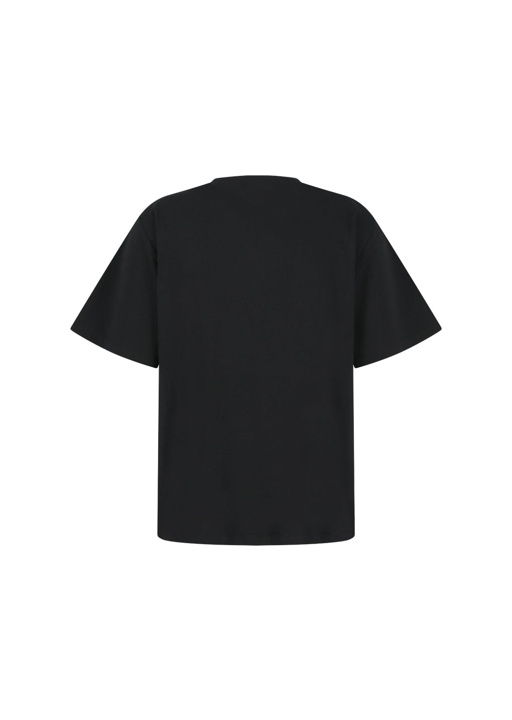 AMOMENTO_BOAT NECK T-SHIRT (Black)